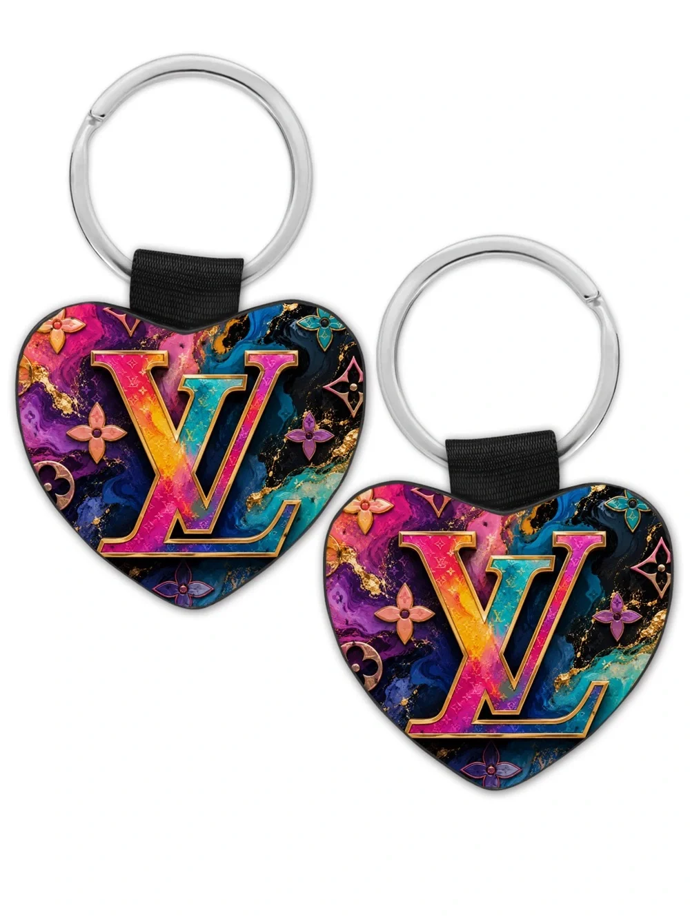 HANDMADE FASHION Heart Keychain - Picture 1 of 2